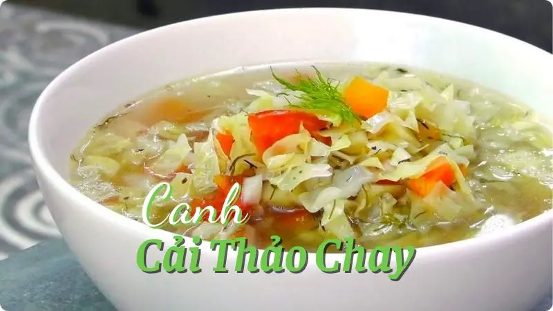 Canh Cải Thảo Chay